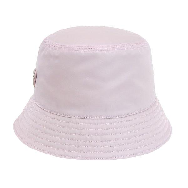 PRADA（プラダ） キャップ バケットハット 帽子 ピンク ホワイト M