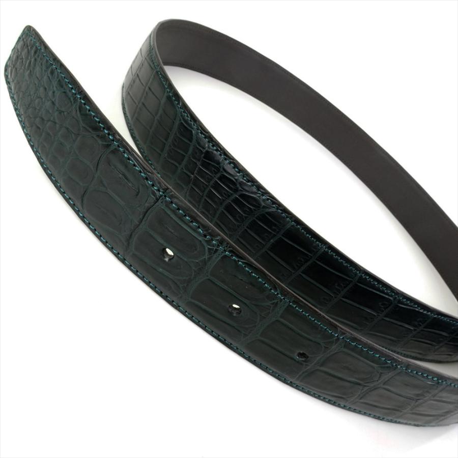 新品 クロコダイルレザー ベルト コンスタンス対応 Hバックル 交換用