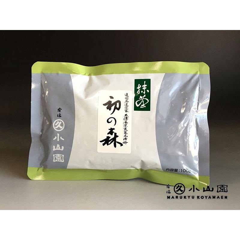 抹茶 宇治 丸久小山園 初の森 100g 袋（はつのもり）遠州流 不傳庵