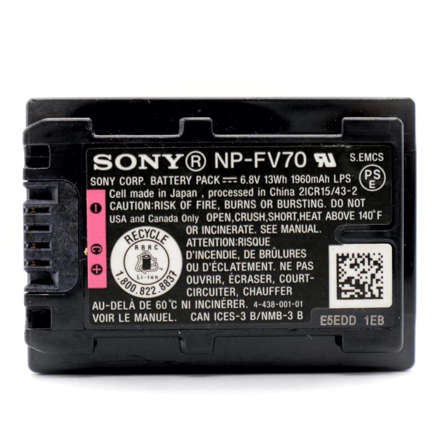 SONY NP-FV70 ホログラム入 ソニー ビデオカメラ バッテリー k2713-2