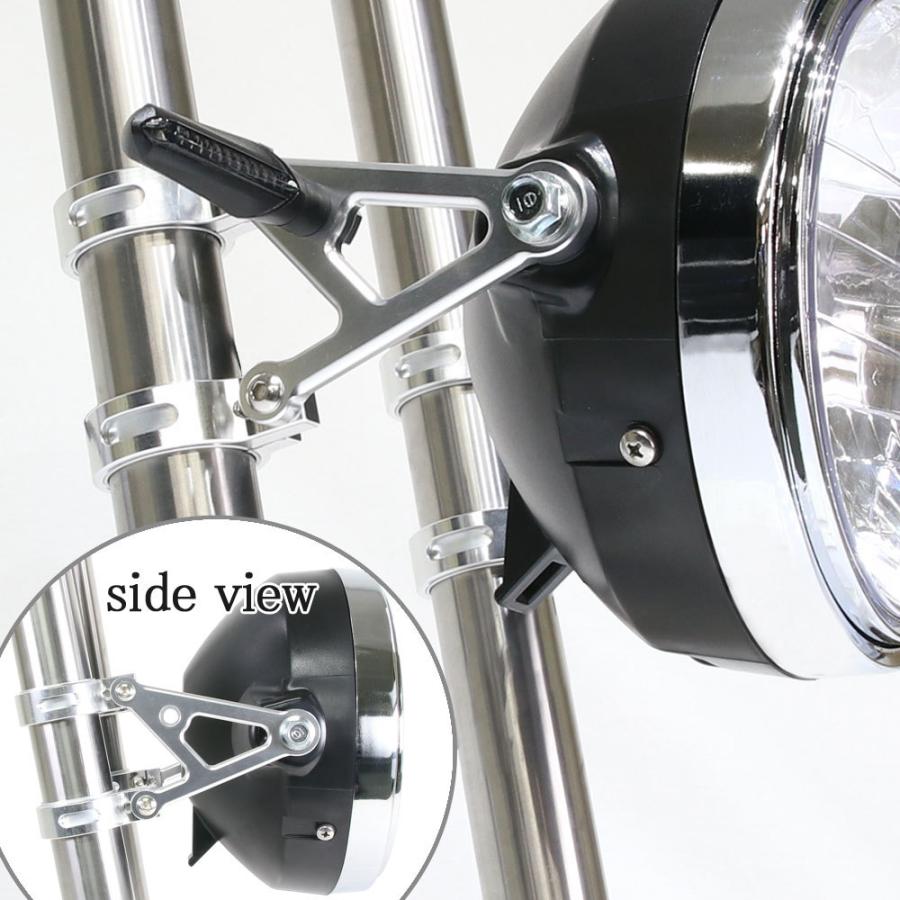 スズキ（SUZUKI） ヘッドライトステー フォーク用 アルミビレット 43mm