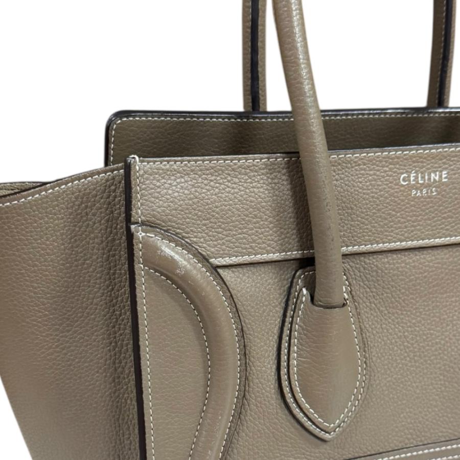 CELINE（セリーヌ） ラゲージ マイクロショッパー ハンドバッグ レザー