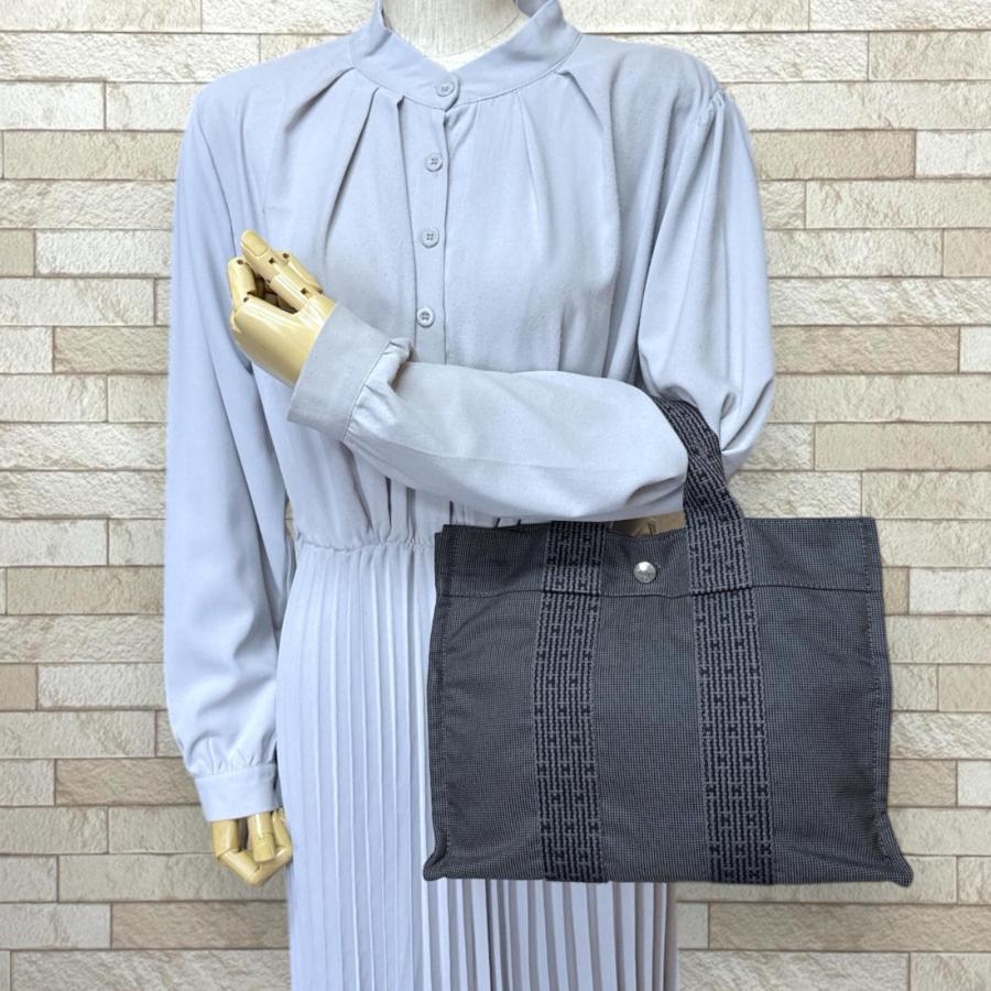 HERMES（エルメス） トートPM エールライン トートバッグ キャンバス