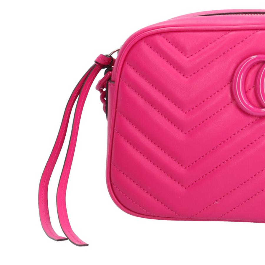 GUCCI（グッチ） GGマーモント ショルダーバッグ レザー 447632 ピンク