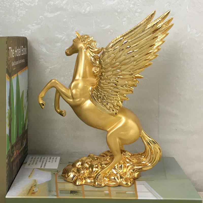 置物 動物 ペガサス オブジェ 玄関 縁起物 ヨーロピアンスタイル