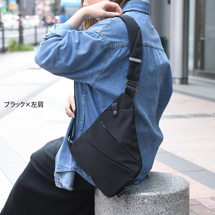 REAL STYLE ボディバッグ メンズ レディース 撥水 薄型 多収納 小さめ