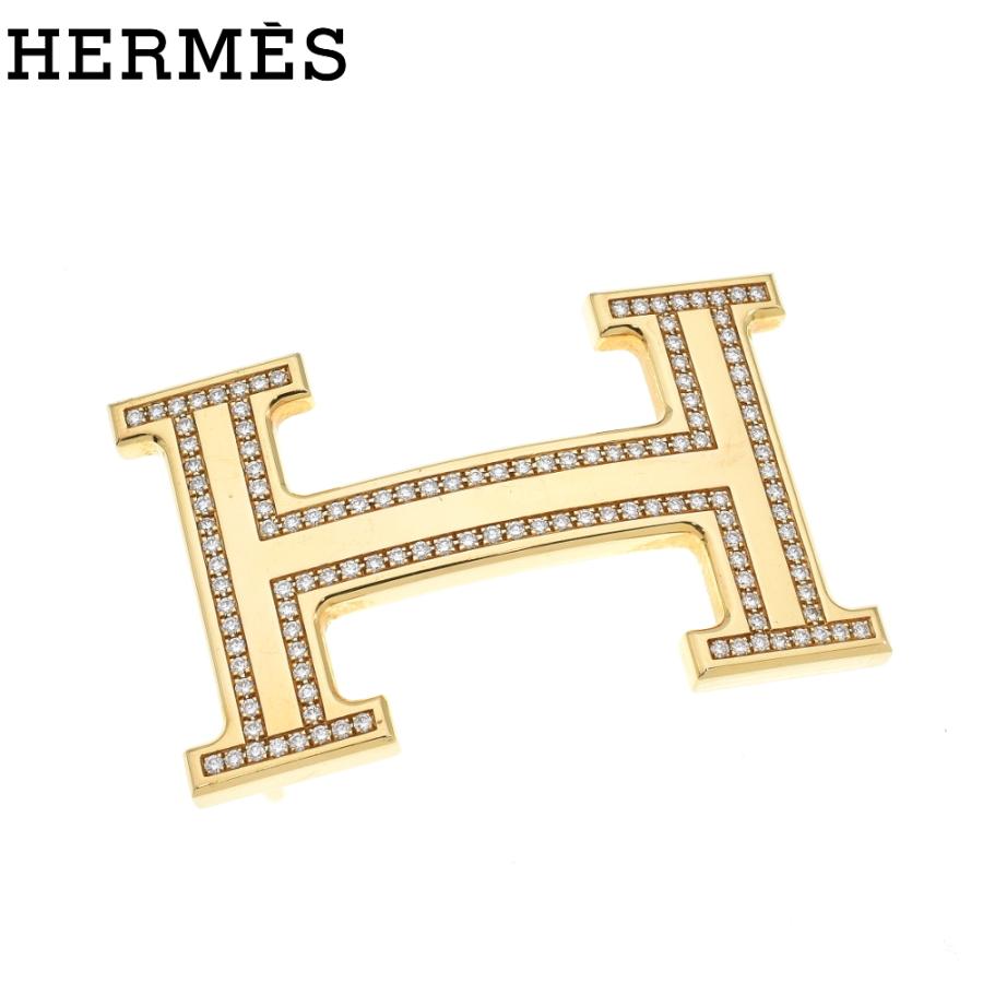 HERMES（エルメス） 750YG バックル Hベルト 純正ダイヤ イエロー
