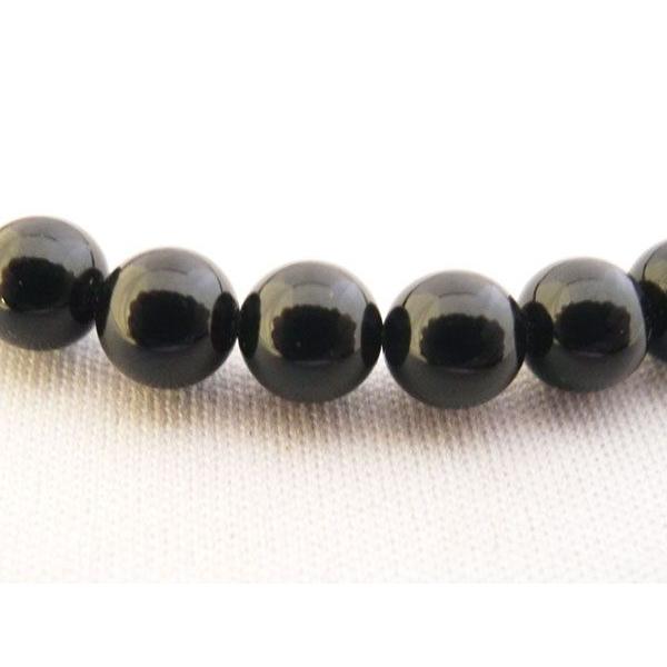 黒珊瑚 ネックレス 6mm玉 内径42cm ブラックコーラル パワーストーン