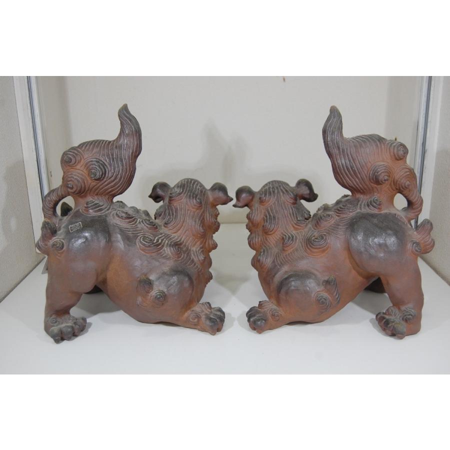 手捻焼締ホーヤーシーサーペア : 沖縄シーサー専門店 琉球窯 - 通販