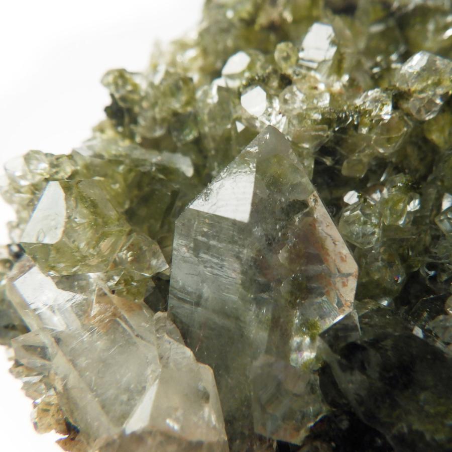 エピドートwithクォーツ 原石 トルコ産 天然石 パワーストーン : 仏像