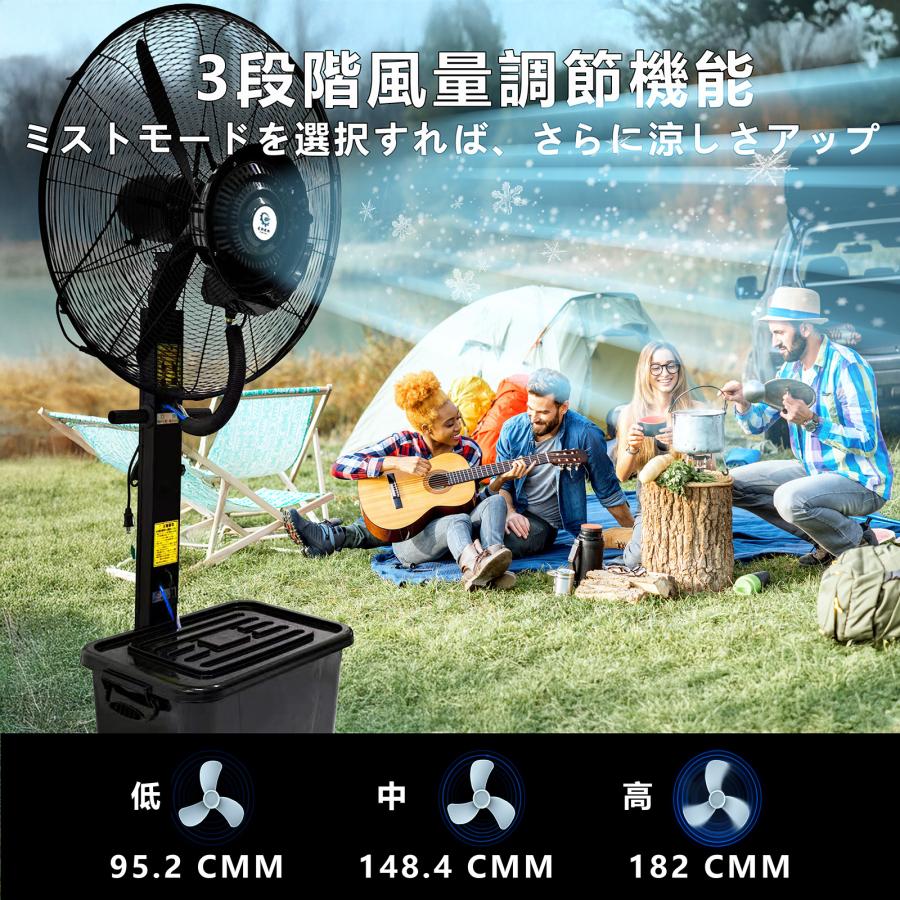 業務用大型ミストファン キャスター付き ミスト アウトドア イベント