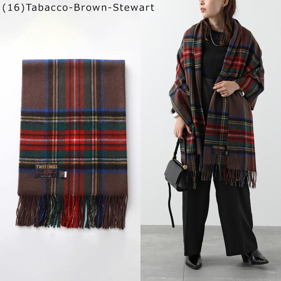 TWEED MILL（ツイードミル） マフラー Lambswool Knee throw check