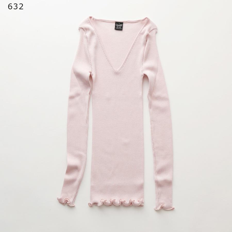 OSCALITO（オスカリート） 長袖ニット 3486 レディース Vネック シルク