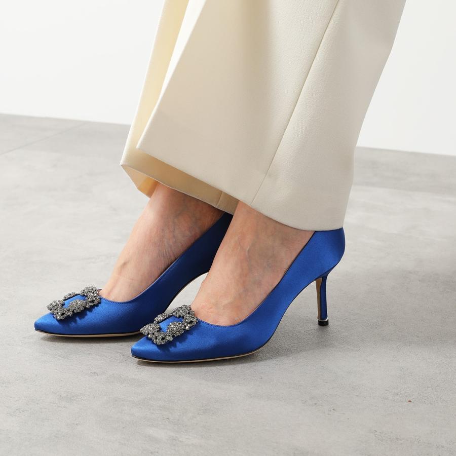 MANOLO BLAHNIK（マノロブラニク） パンプス HANGISI FMC SATIN 070