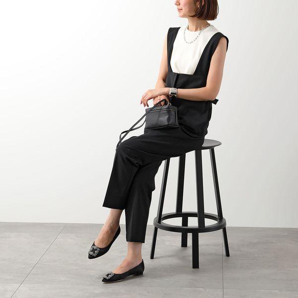 MANOLO BLAHNIK（マノロブラニク） パンプス HANGISIFLAT FMC SATIN