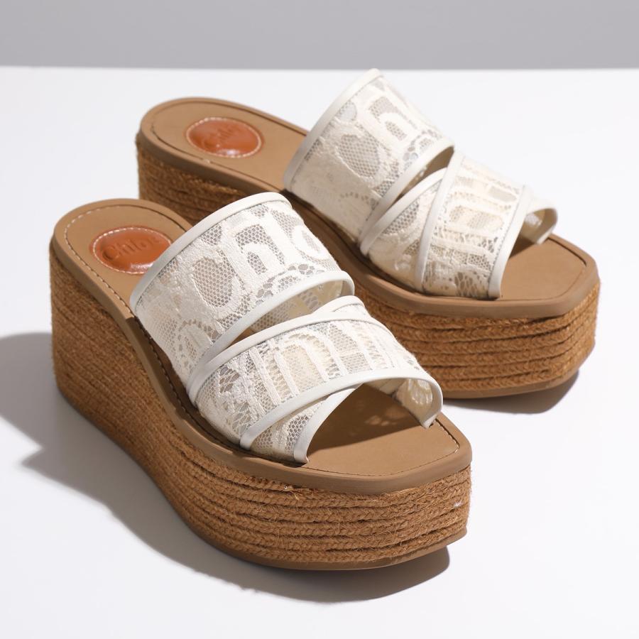 Chloe（クロエ） サンダル WOODY CHC22S449D2 レディース フラワー