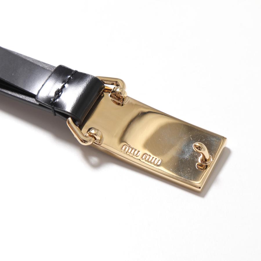 miu miu（ミュウミュウ） ベルト 5CC528 ZO6 レディース ナローベルト