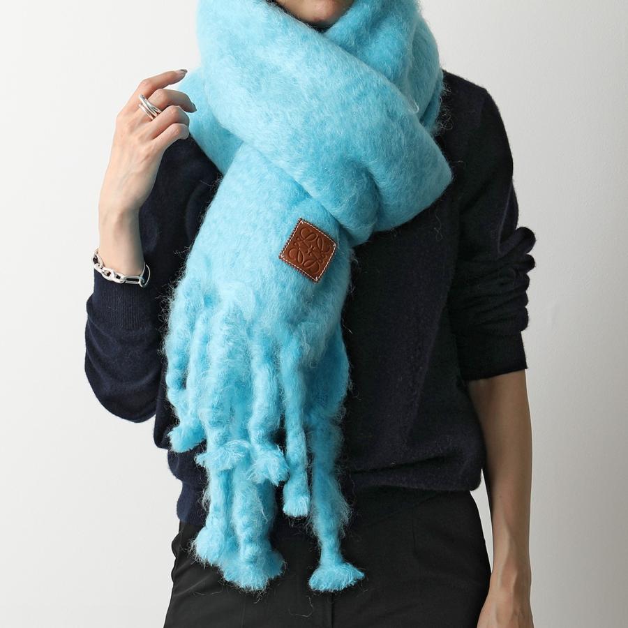 LOEWE（ロエベ） マフラー 910.10.070 レディース モヘア フリンジ