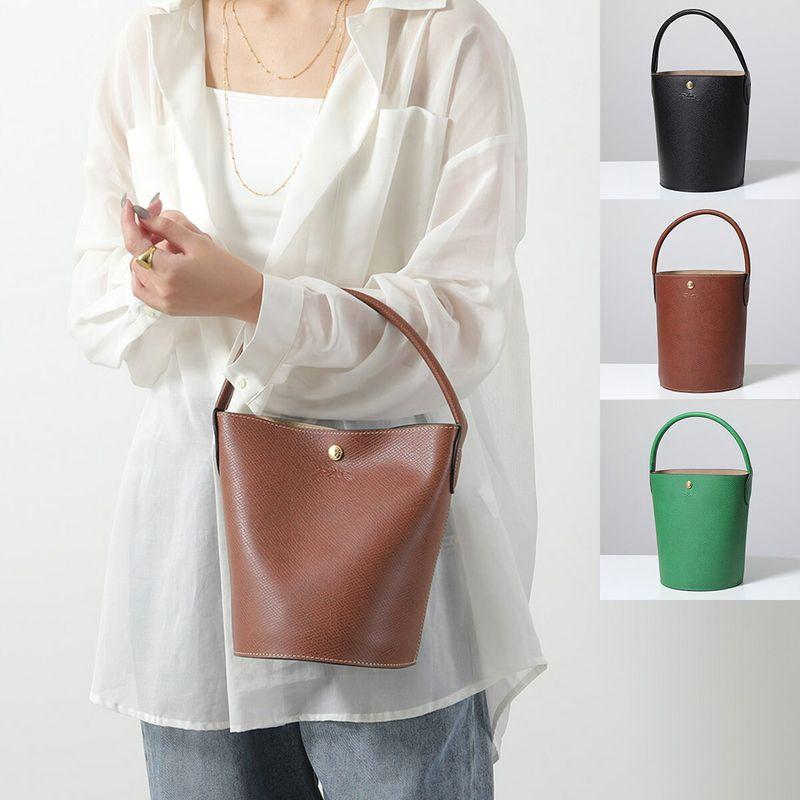 LONGCHAMP（ロンシャン） バケットバッグ CUIR DE RUSSIE EPURE M