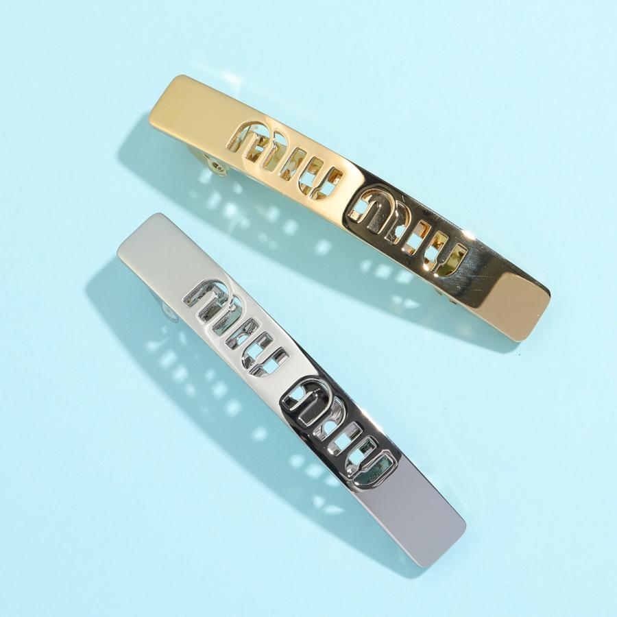 miu miu（ミュウミュウ） バレッタ 5IF123 2DTU レディース ロゴ ヘア