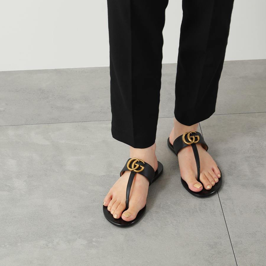 GUCCI（グッチ） トングサンダル 497444 A3N00 レディース レザー