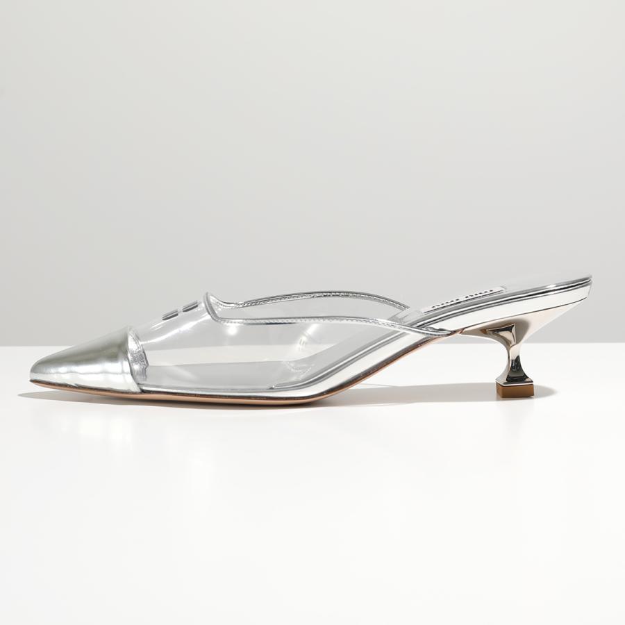 miu miu（ミュウミュウ） ミュール 5I897D 3LLU レディース ポイン