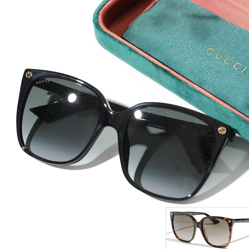 GUCCI（グッチ） サングラス GG0022S レディース スクエア型 メガネ