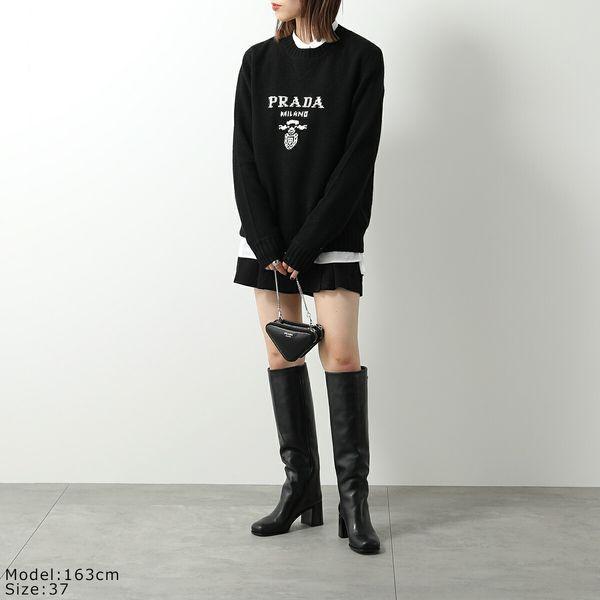 PRADA（プラダ） ロングブーツ 1W233N 070 レディース トライアングル