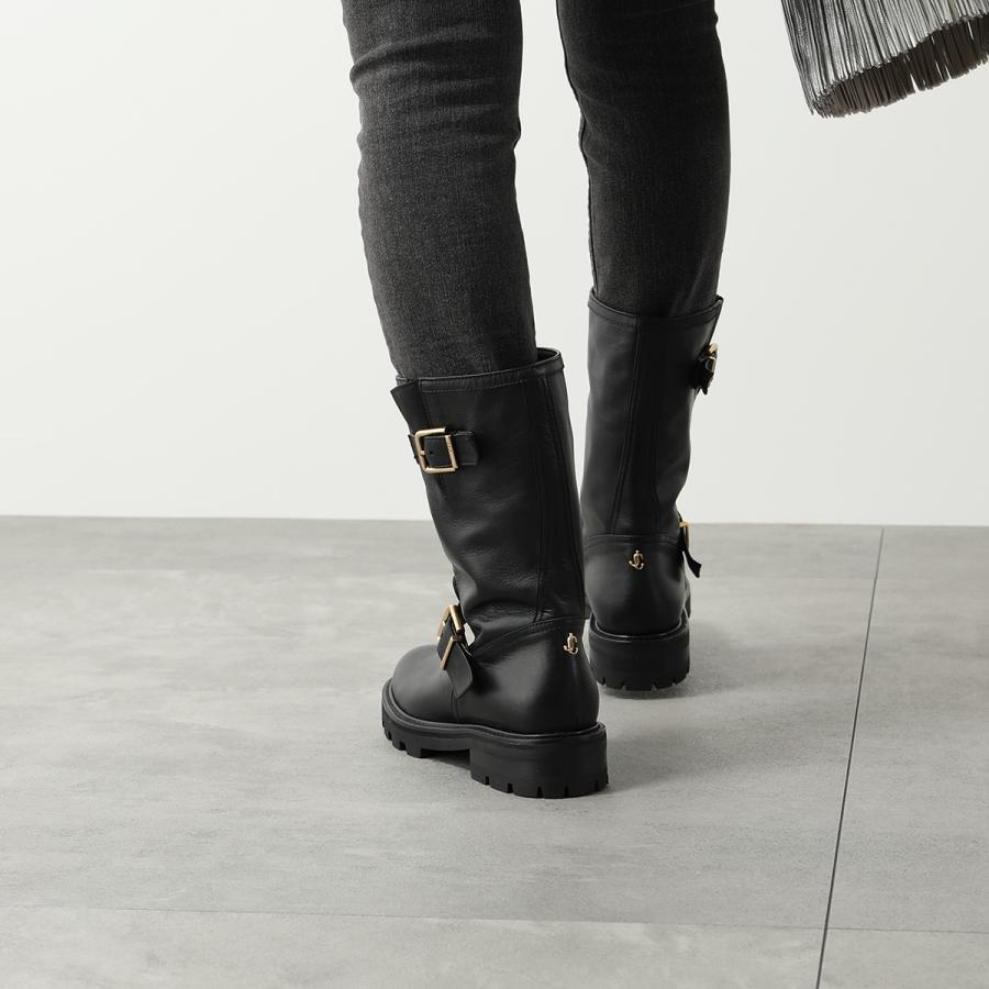 JIMMY CHOO（ジミーチュウ） ミドルブーツ BIKER II SQM レディース