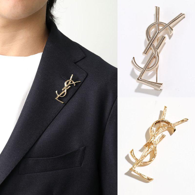 SAINT LAURENT サンローラン ブローチ CASSANDRE BROCHE カサンドラ