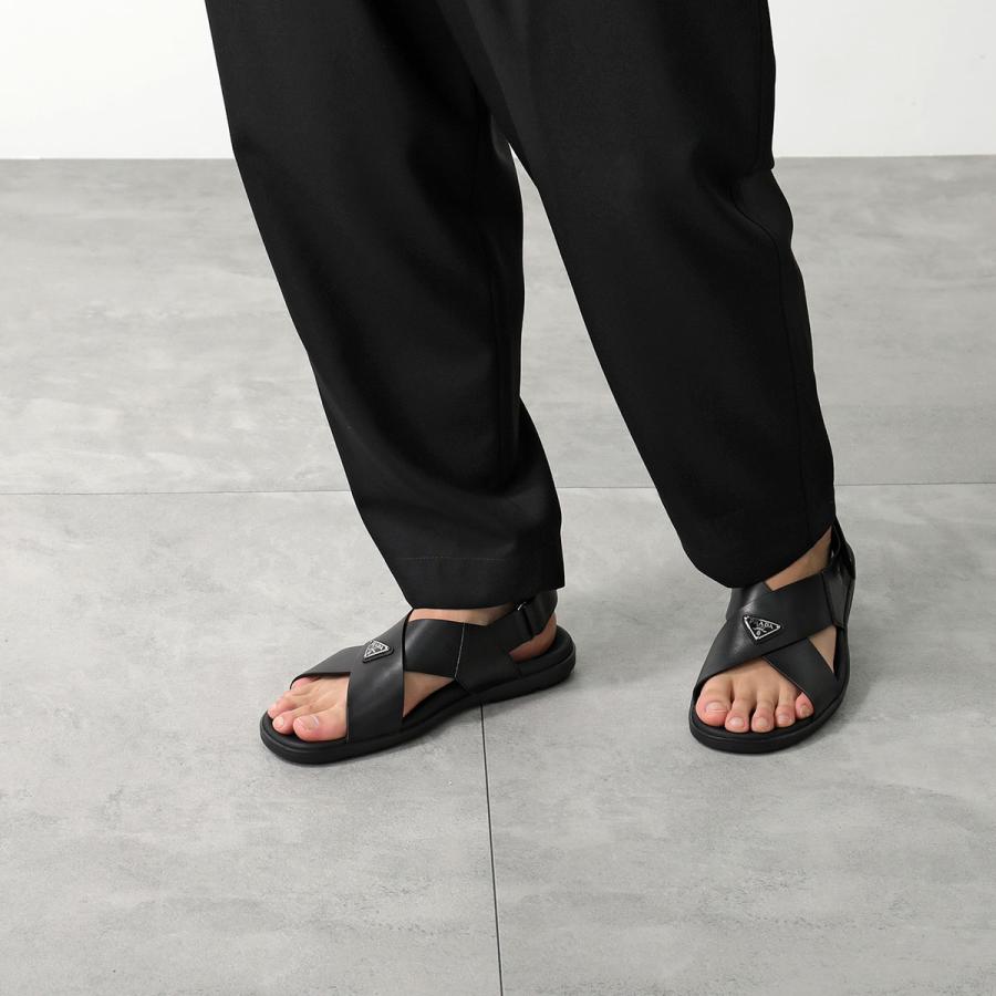PRADA（プラダ） クリスクロスサンダル 2X3121 3LEM メンズ レザー