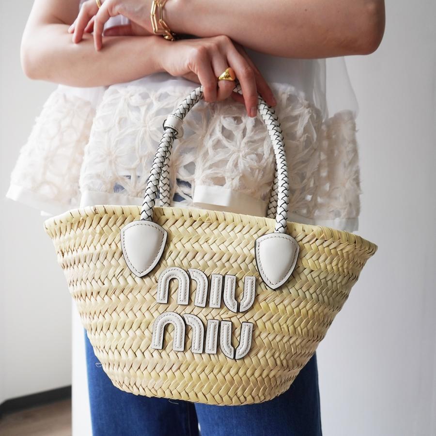 miu miu（ミュウミュウ） かごバッグ 5BG273 2DDH レディース