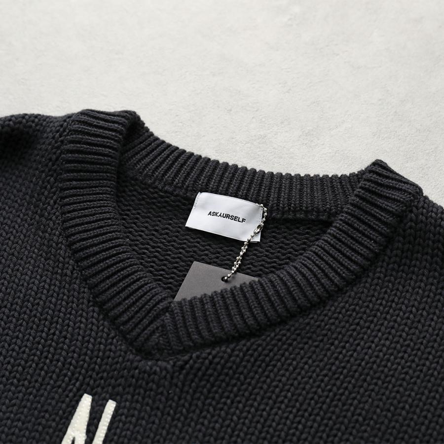 ASKYURSELF アスクユアセルフ ニット WARM UP KNIT JERSEY メンズ