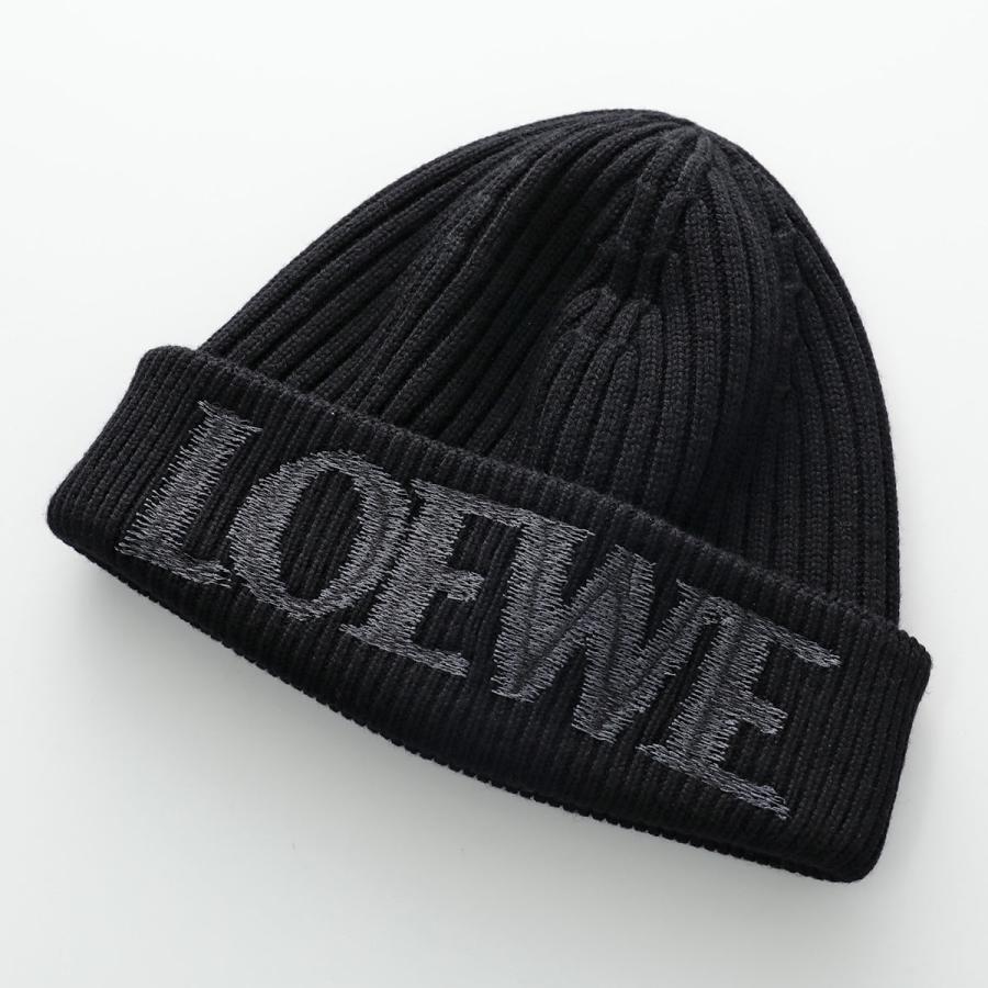 LOEWE（ロエベ） ニット帽 F540257X23 メンズ ロゴ刺繍 ニットキャップ