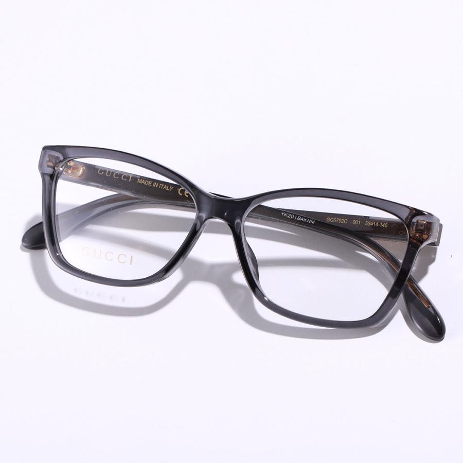 GUCCI（グッチ） メガネ GG0792O メンズ ウェリントン型 クリア