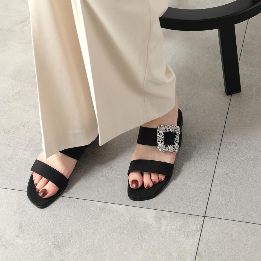 MANOLO BLAHNIK（マノロブラニク） サンダル TITUBAFLAT JEWEL