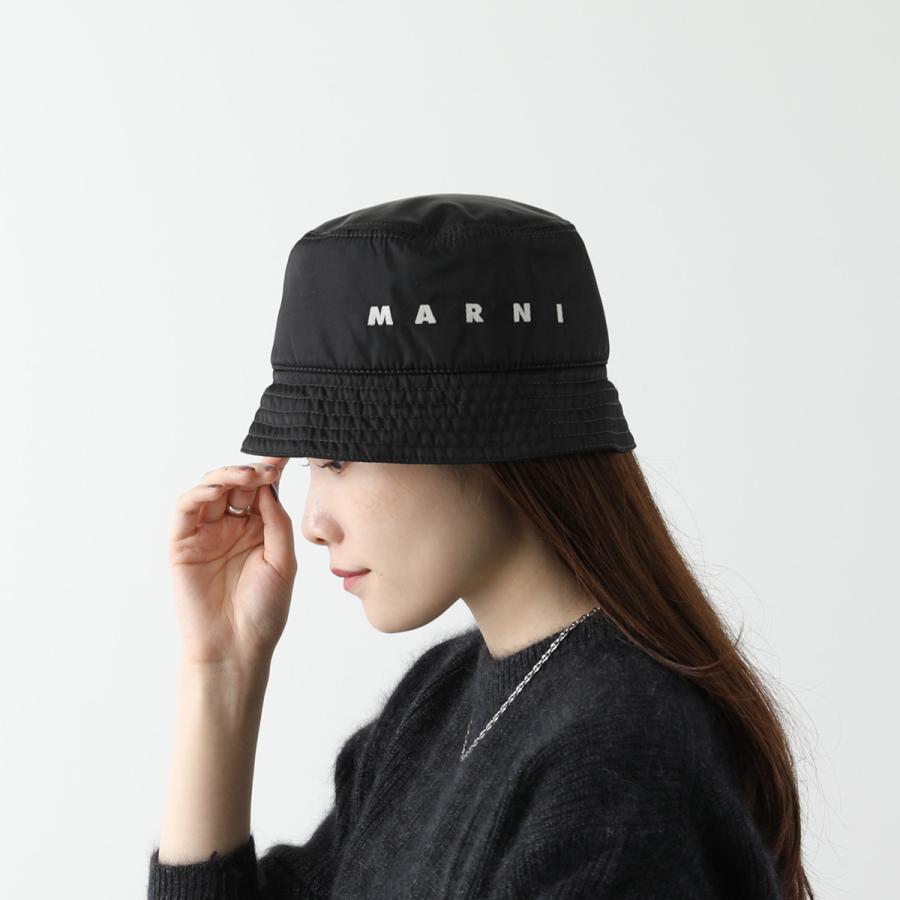 MARNI（マルニ） バケットハット CLZC0110SW UTN923 メンズ ロゴ刺繍