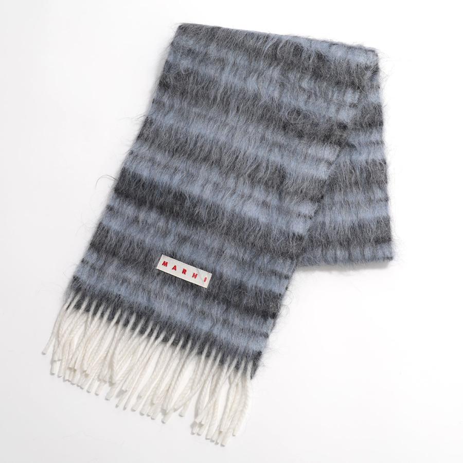 MARNI（マルニ） マフラー SCZC0070Y0 UAW040 メンズ ロゴ ボーダー