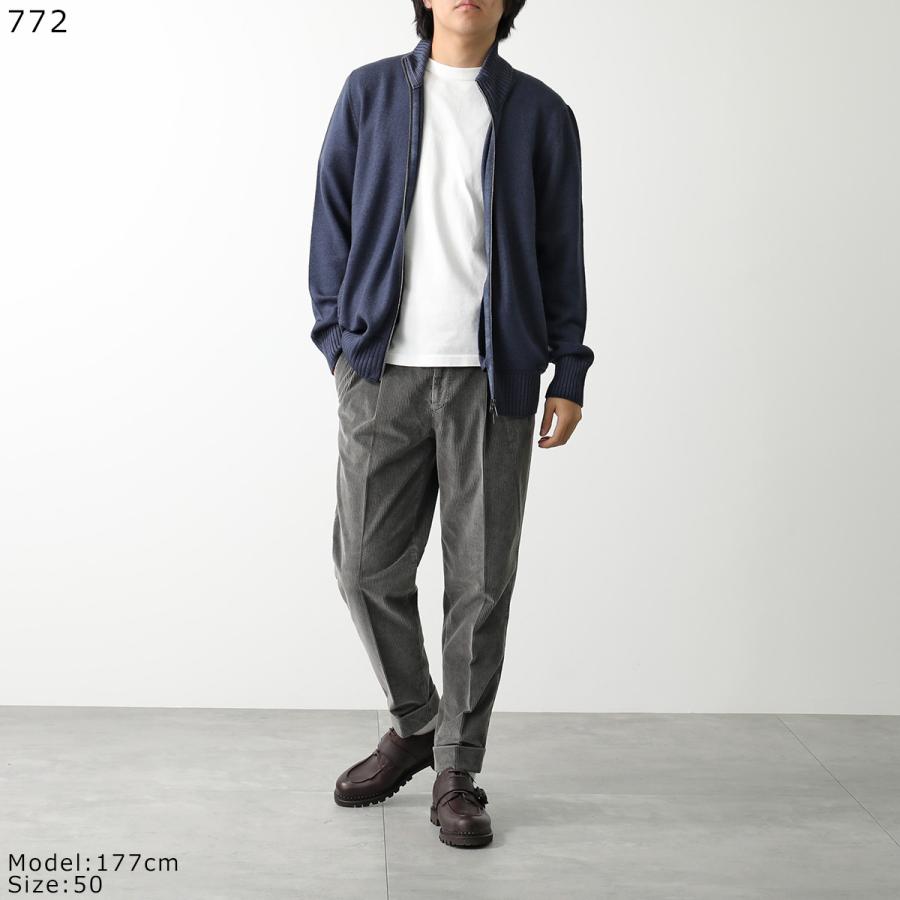 DRUMOHR（ドルモア） ジップアップニット D8M202AL メンズ ウール リブ