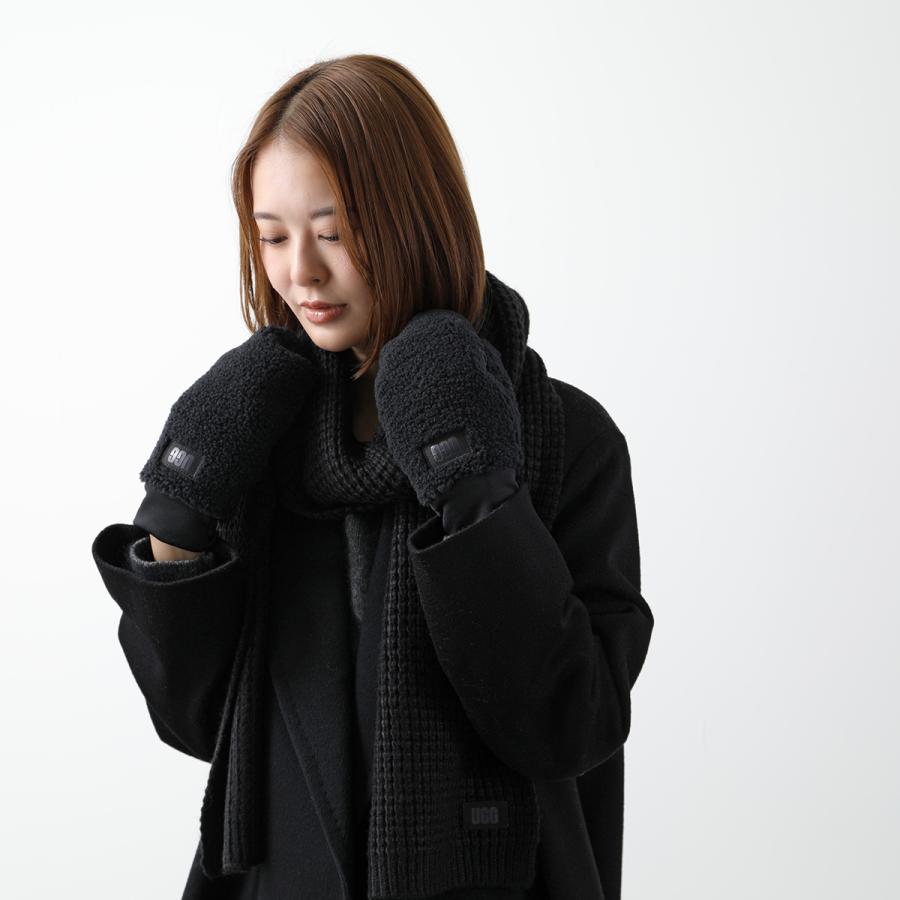 UGG（アグ） グローブ UGGfluff Mitten With Logo Tape UGGフラッフ
