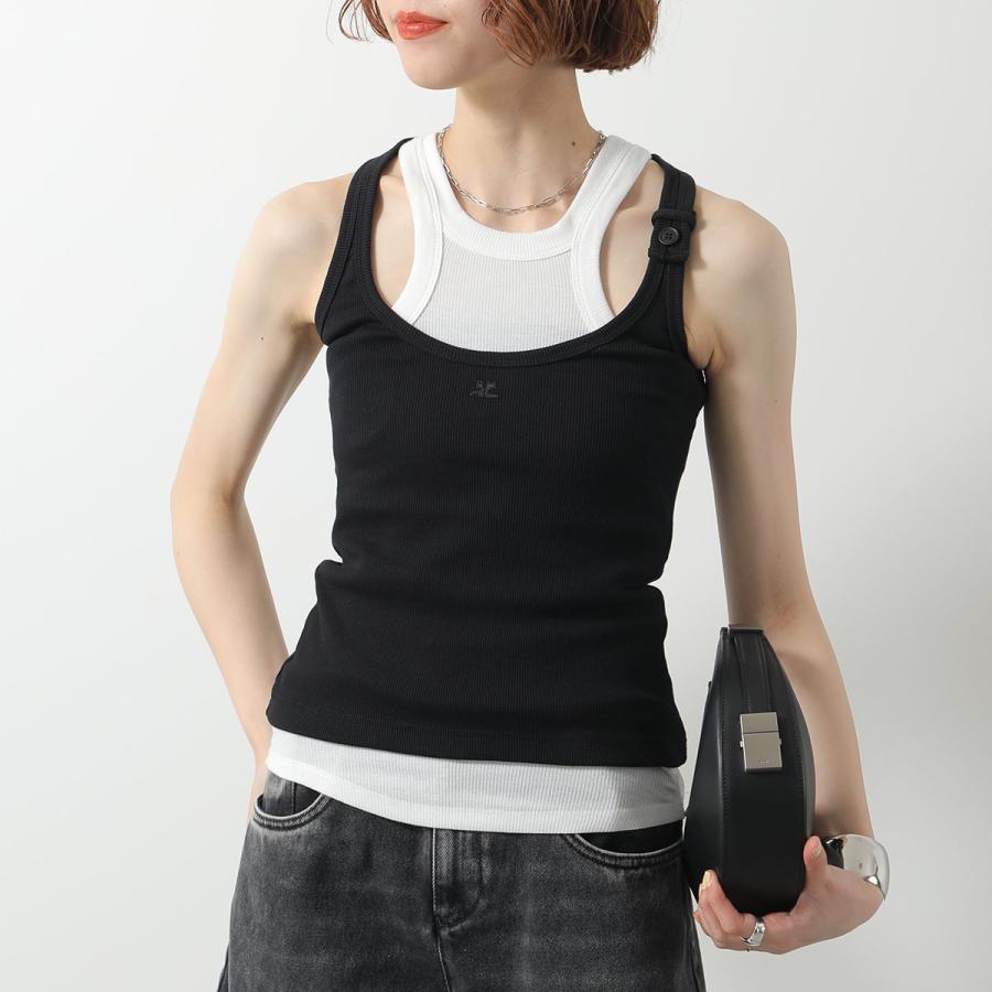 courreges（クレージュ） タンクトップ BUCKLE 90S RIB