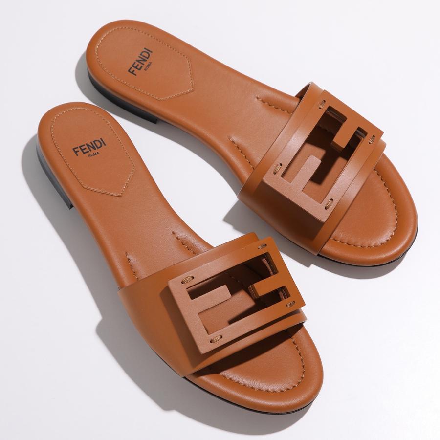 FENDI（フェンディ） サンダル BAGUETTE バゲット レザー スライド