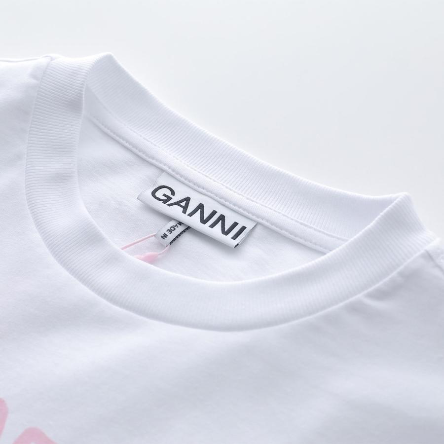 GANNI（ガニー） 長袖 Tシャツ Re-cut Heavy Jersey Animals Long