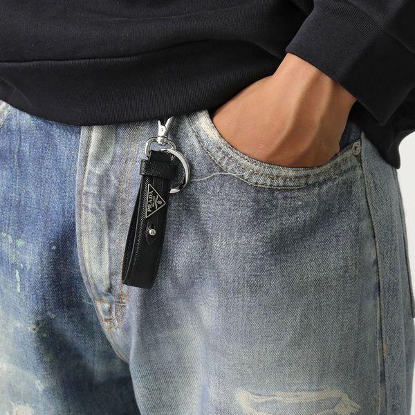 PRADA（プラダ） キーリング PORTACHIAVI PELLE 2PP68T 053 メンズ