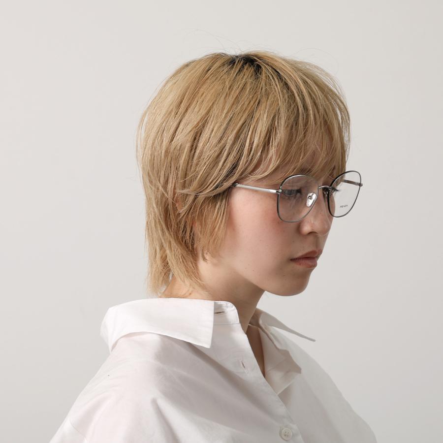 PRADA（プラダ） メガネ VPR 64Y レディース ウェリントン型 メタル