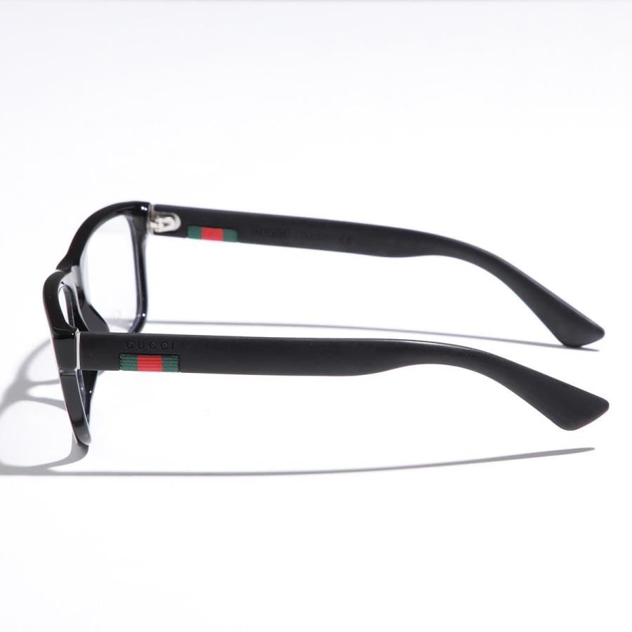 GUCCI（グッチ） メガネ GG0174O メンズ レディース スクエア型 黒縁