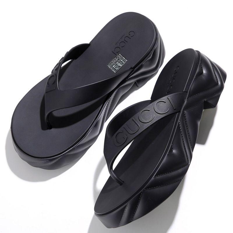 GUCCI（グッチ） トングサンダル 746334 JFM00 レディース ラバー ロゴ