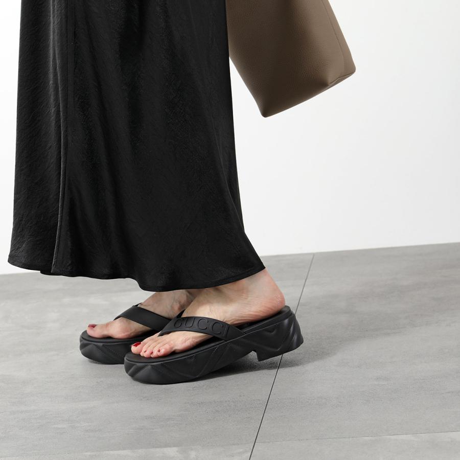 GUCCI（グッチ） トングサンダル 746334 JFM00 レディース ラバー ロゴ
