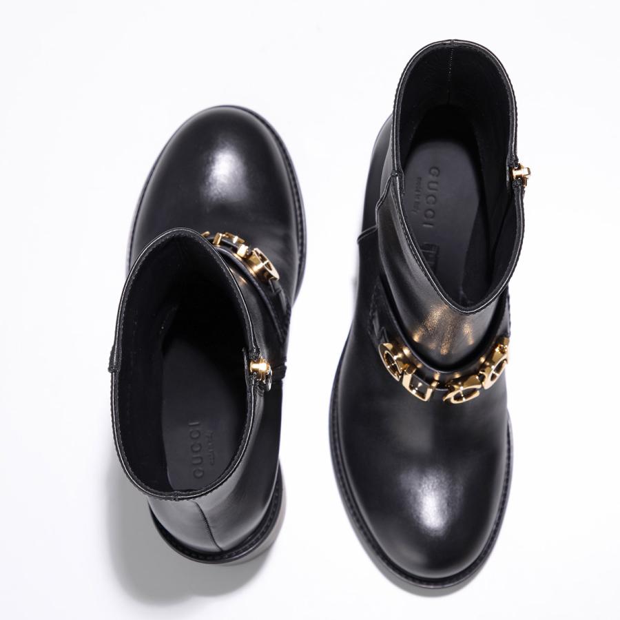 GUCCI（グッチ） ショートブーツ 750538 17K00 レディース ロゴ