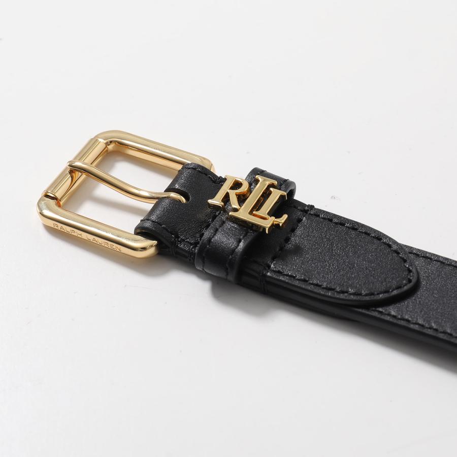 LAUREN RALPH LAUREN アンカーロゴ ゴールド金具スキニーベルト LAUREN